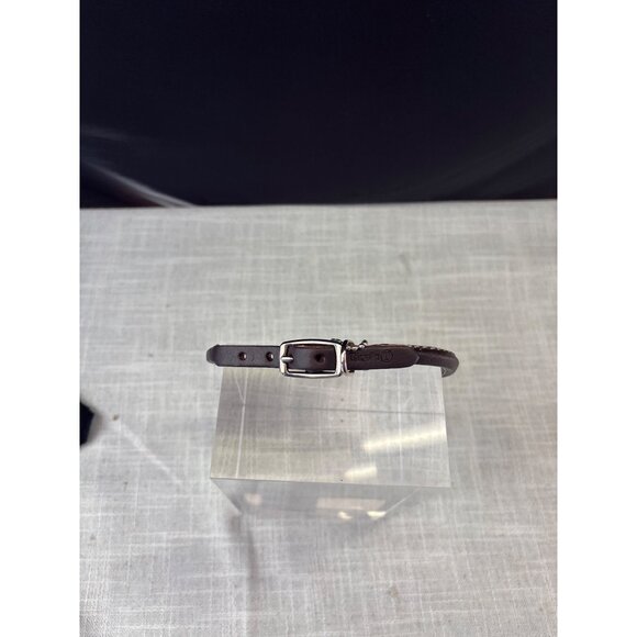 Circle T 14" Leather Dog Collar Brown With Buckle - Picture 3 of 4